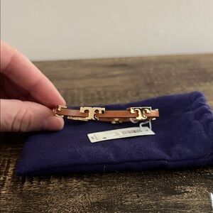 Tory Burch NWT Gold and Brown Bracelet